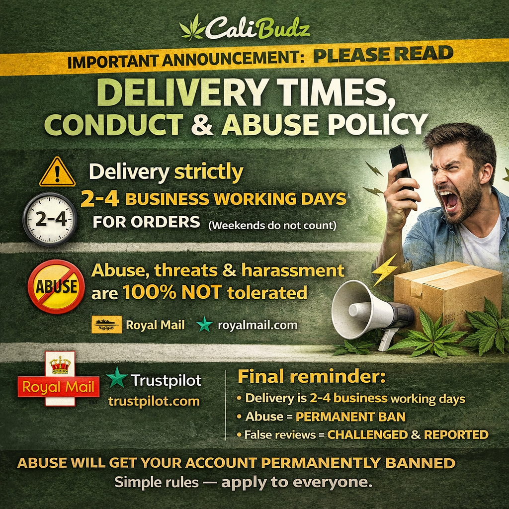 π Delivery Times, Customer Conduct & Abuse Policy β Please Read