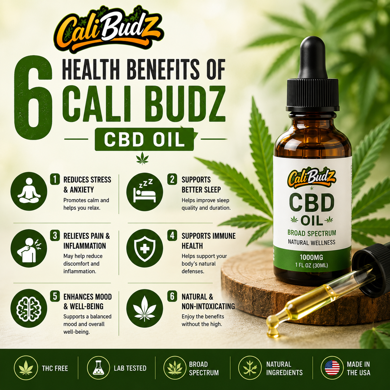 6 Health Benefits of Cali Budz CBD Oil