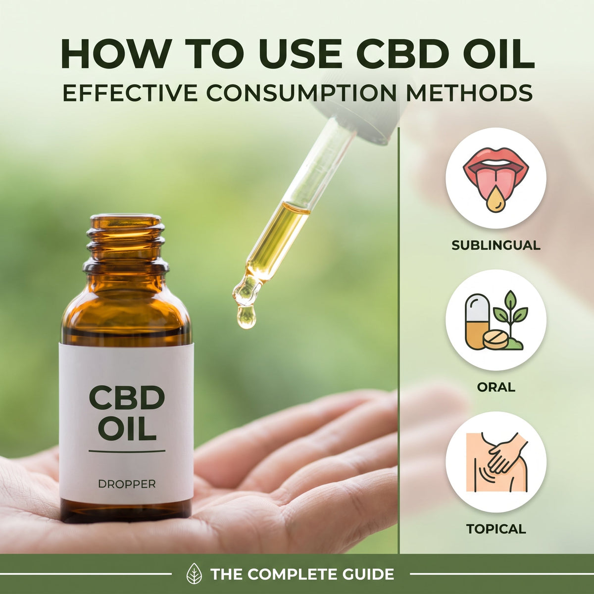 How to Use CBD Oil: The Complete Guide to Effective Consumption Methods
