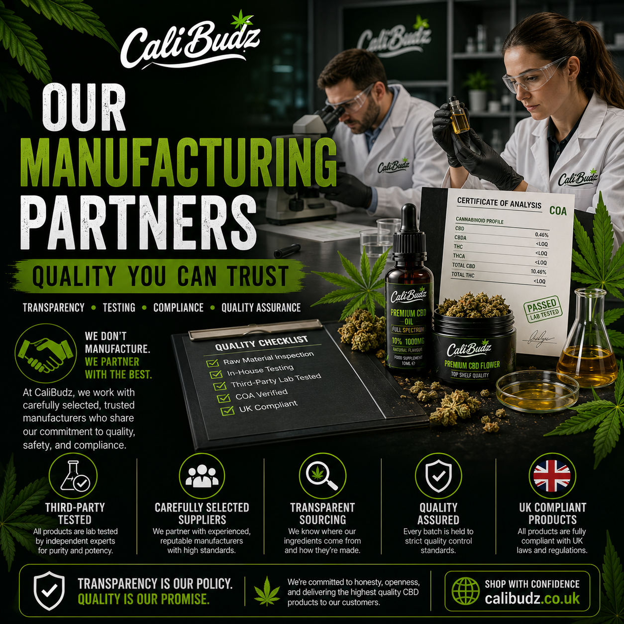 🤝 Our Manufacturing Partners – Quality You Can Trust