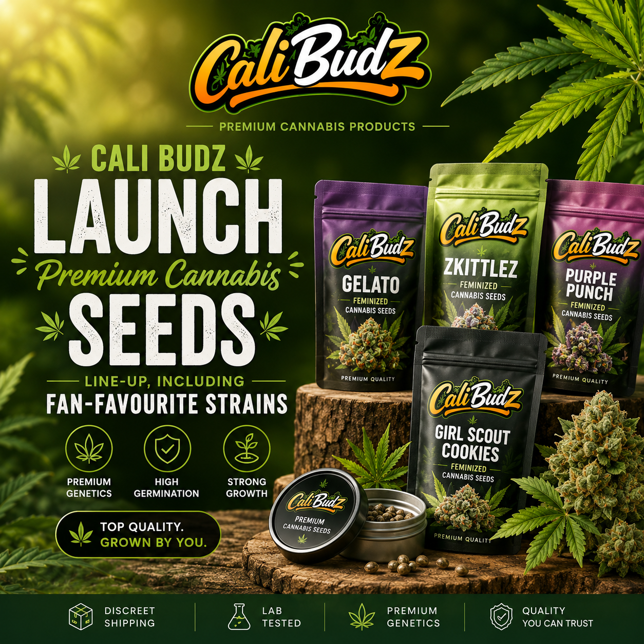 Cali Budz Launch Premium Cannabis Seeds Line-up, Including Fan-Favourite Strains