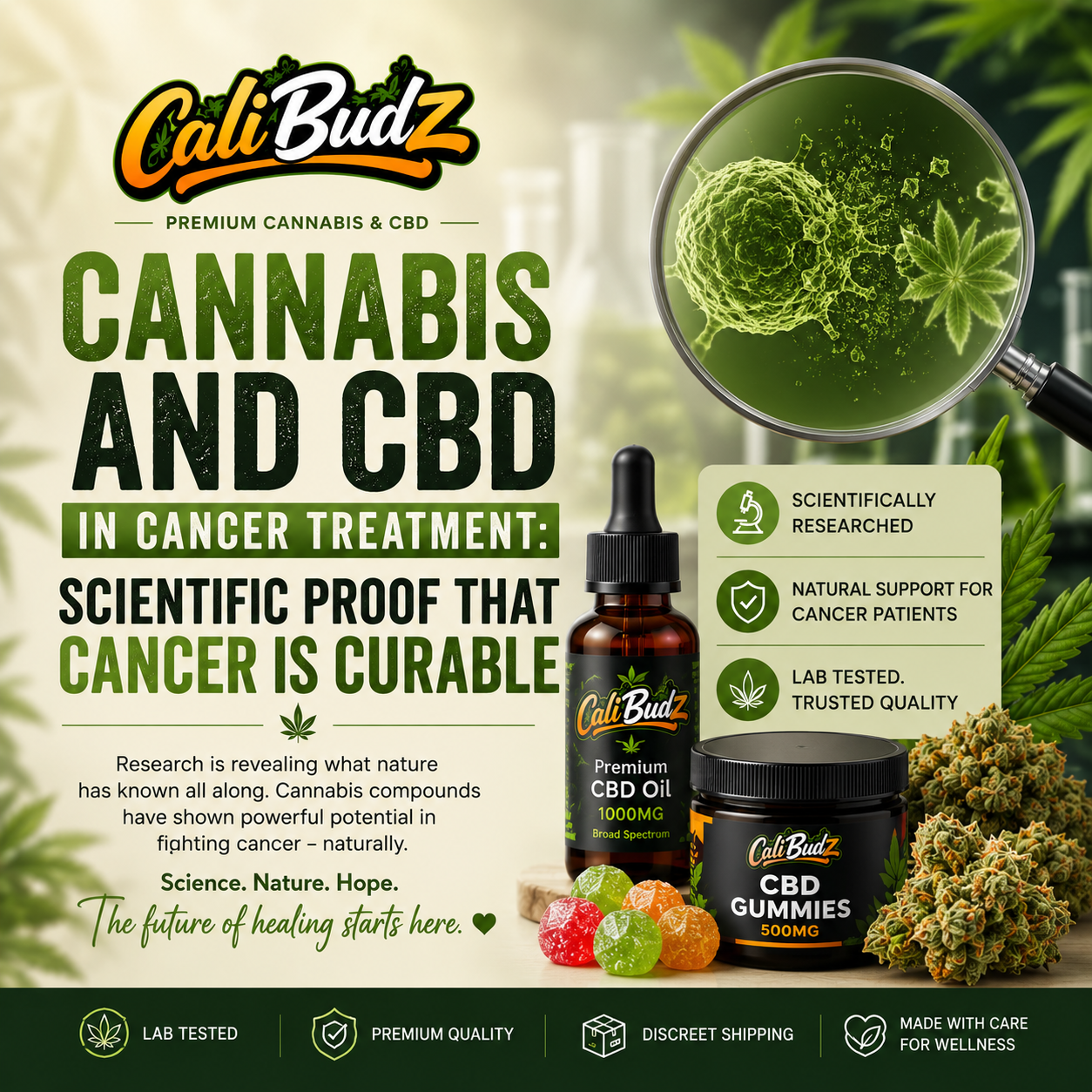 Cannabis and CBD in Cancer Treatment: Scientific Proof That Cancer Is Curable