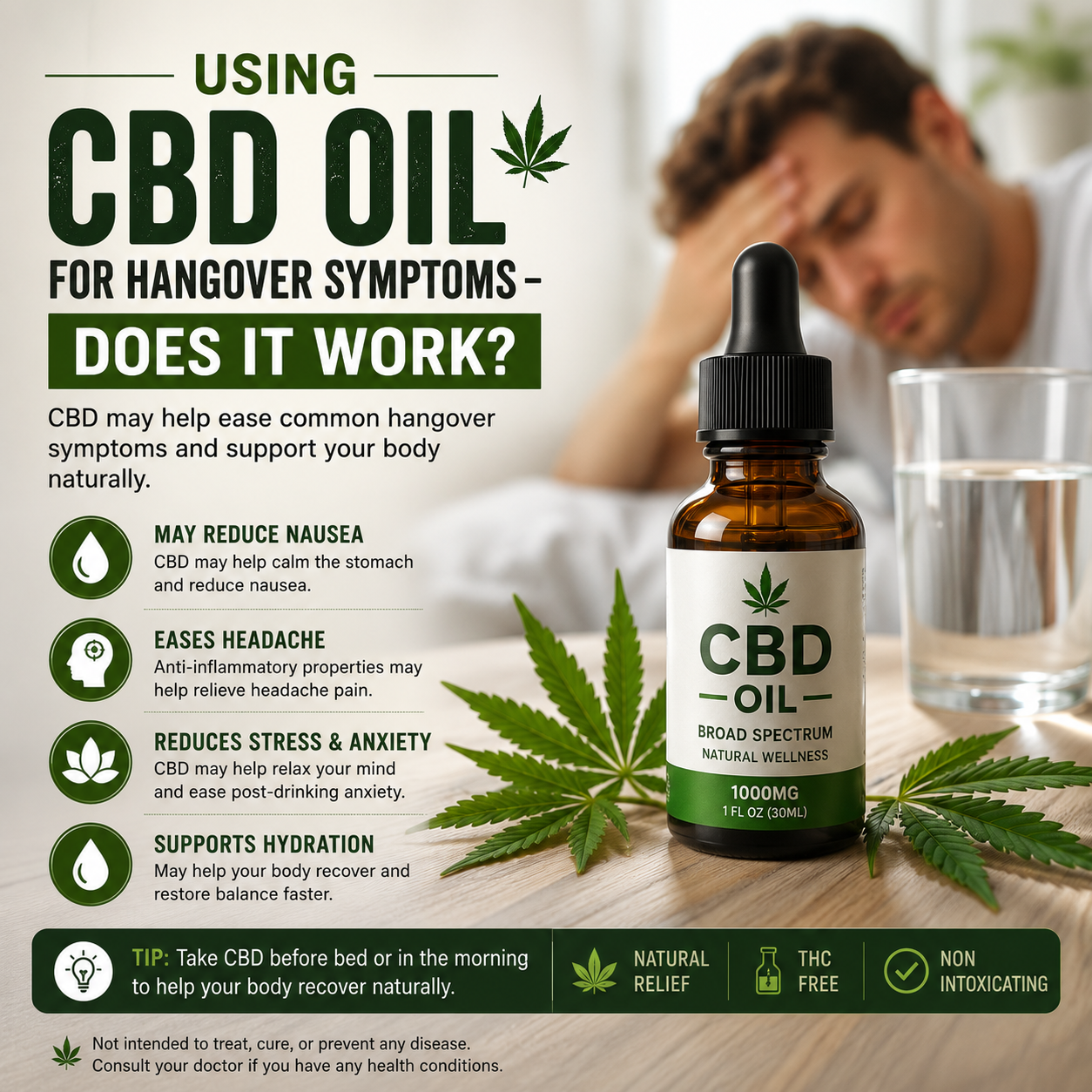 Using CBD Oil for Hangover Symptoms – Does it Work?