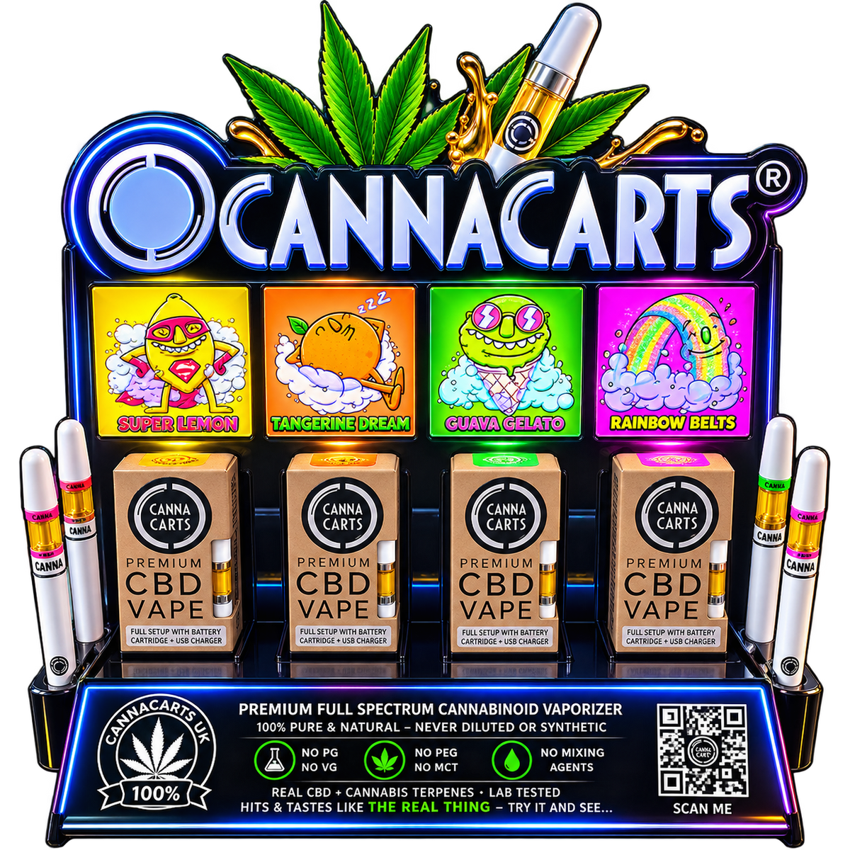 Cannacarts Premium CBD Vape Refill Carts