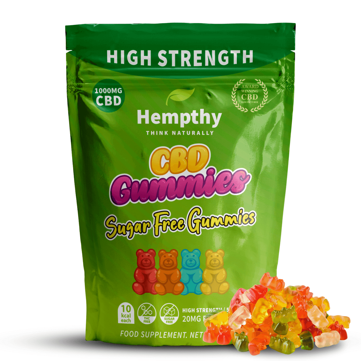 CBD Gummies Sugar Free Hempthy