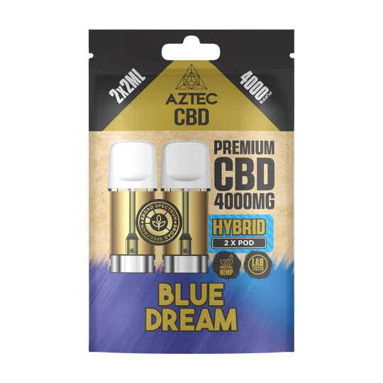🌿 Aztec CBD 4000mg Broad Spectrum Refill CBD Pods X2ml Pods