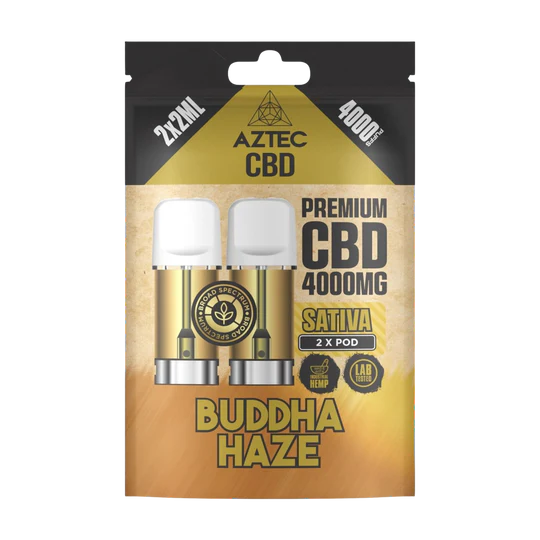 🌿 Aztec CBD 4000mg Broad Spectrum Refill CBD Pods X2ml Pods