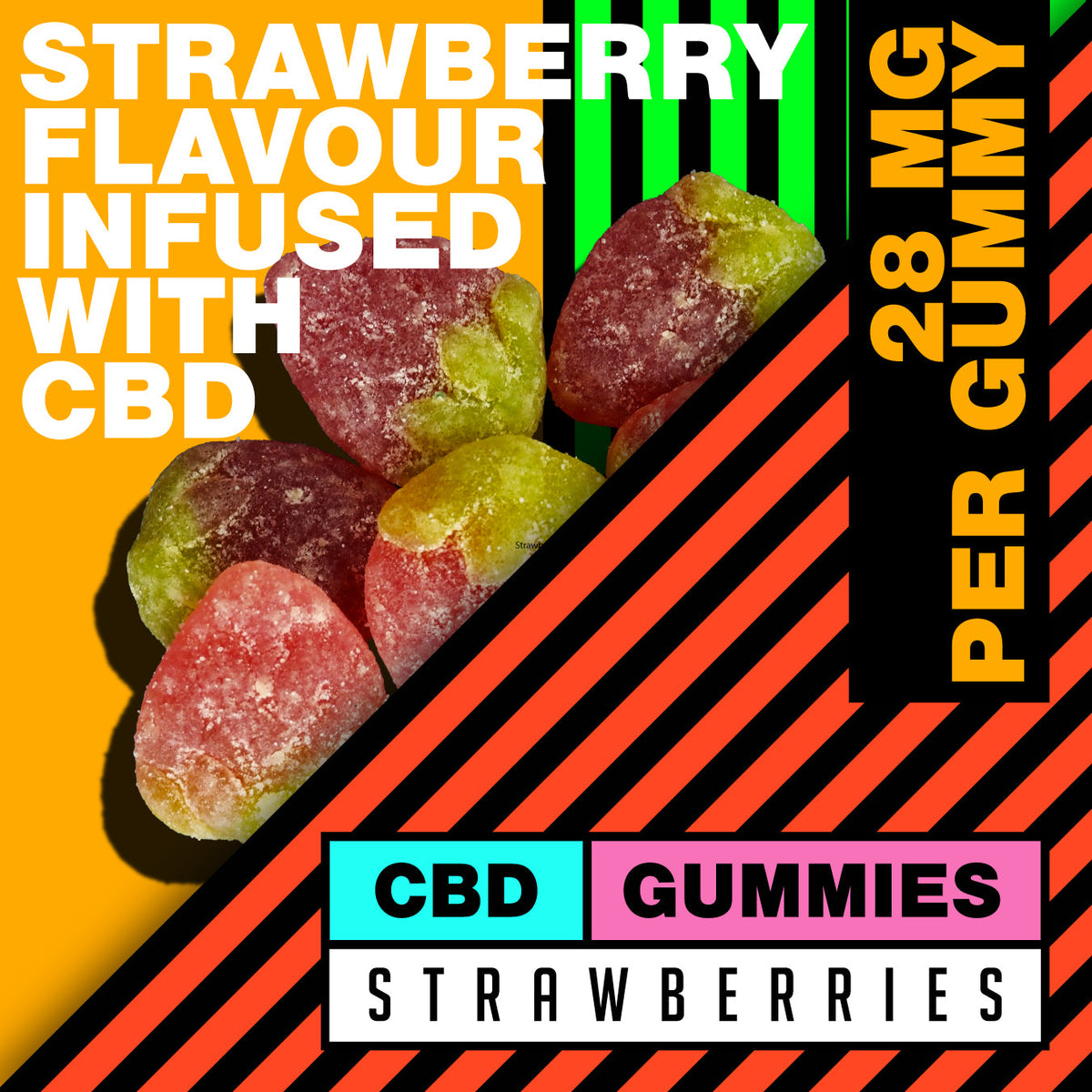 280mg Strawberries Grab Bag CBD Gummies CBD Calm