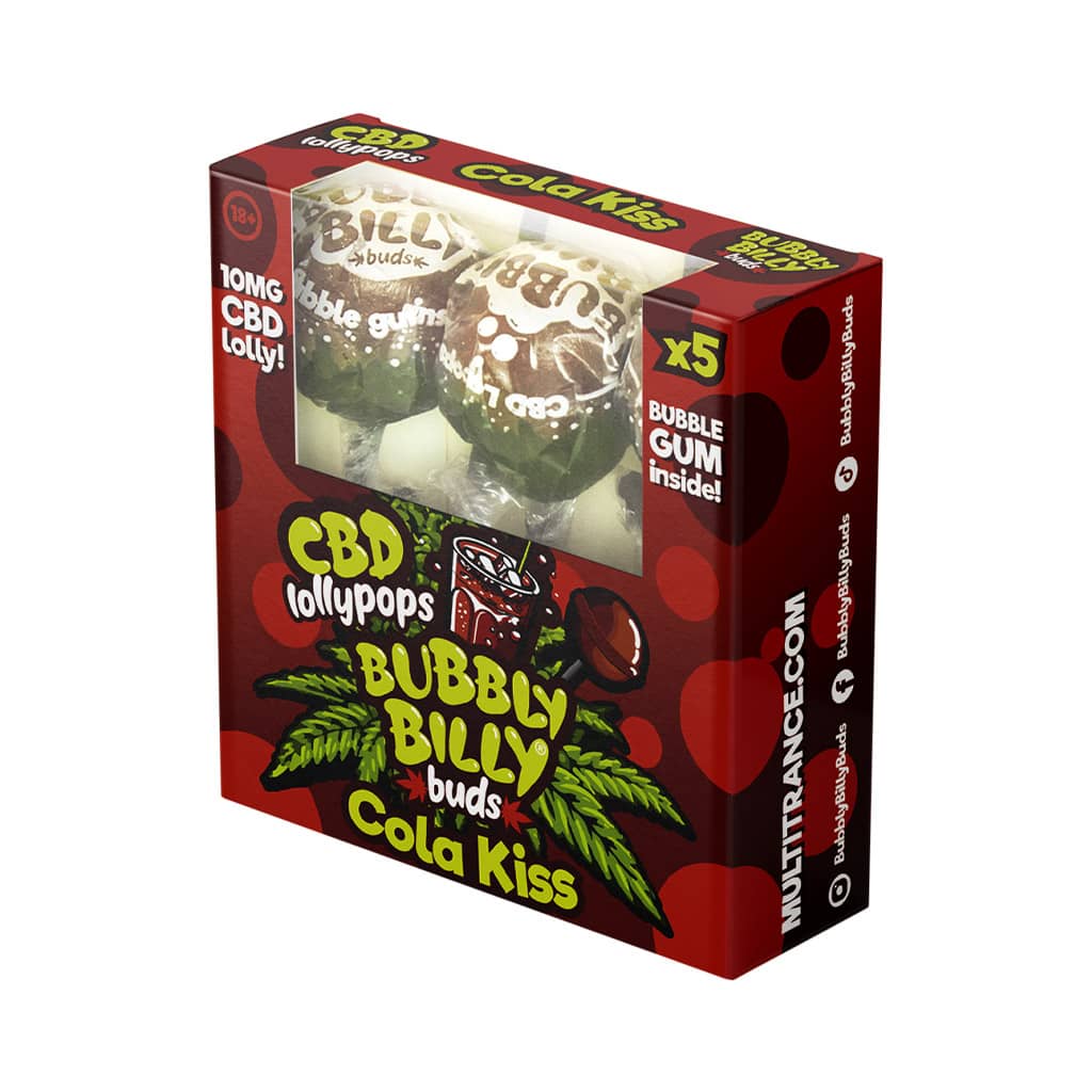 Multitrance Bubbly Billy Buds CBD Lollypops Box Of 5