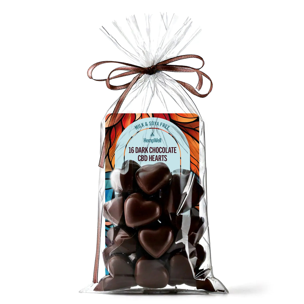 CBD Dark Chocolate Hearts 320mg (16 x 20mg)