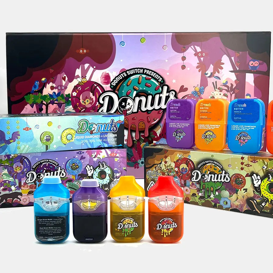 elf bar vape uk X10 New 2ML Donuts V3 Switch THCP Pods UK Compliant