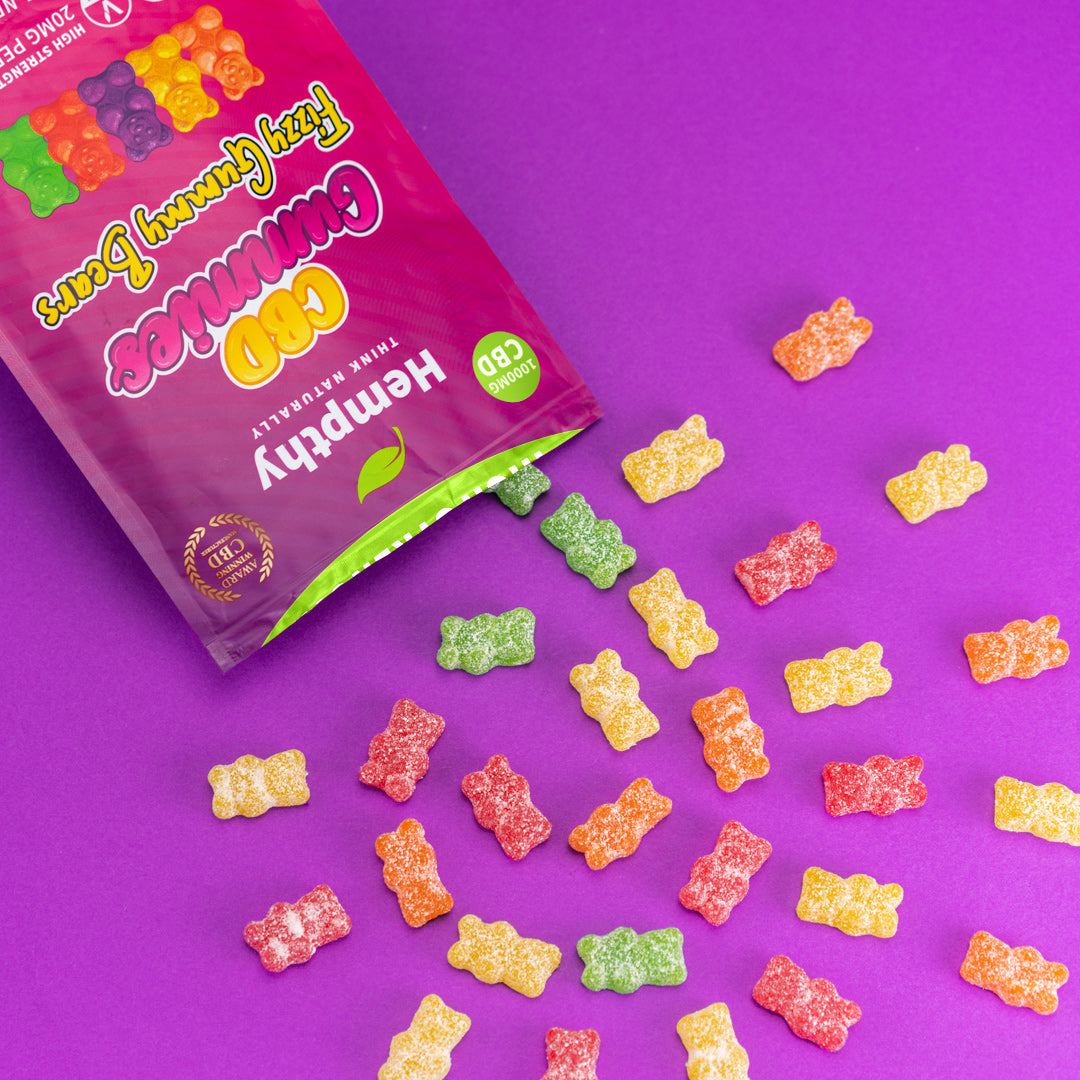 CBD Gummies Fizzy Bears Hempthy