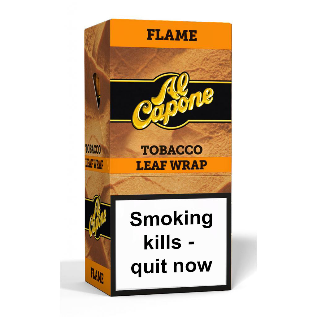 Al Capone Tobacco Leaf Wraps – Flame (18 Pack)