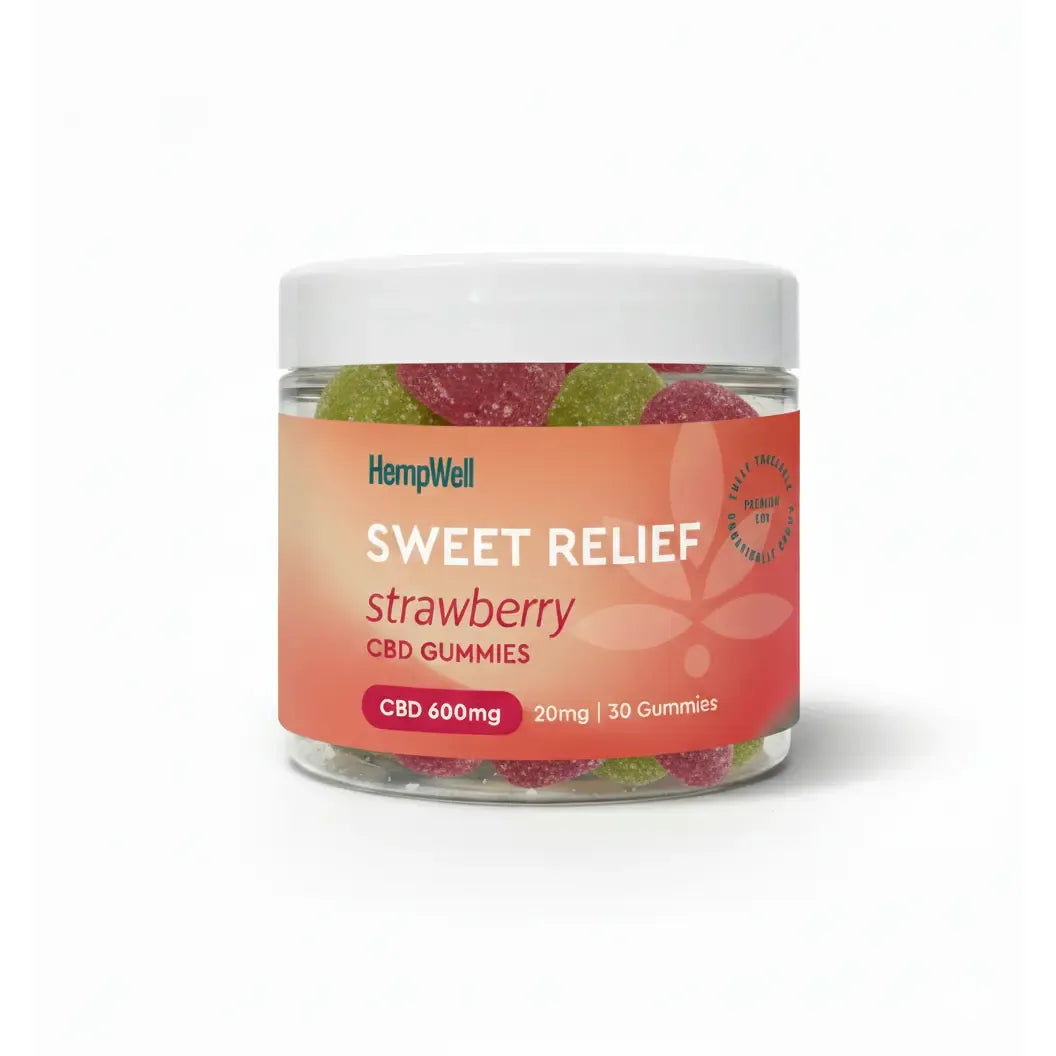 Strawberry CBD Gummies 600mg (30 x 20mg)