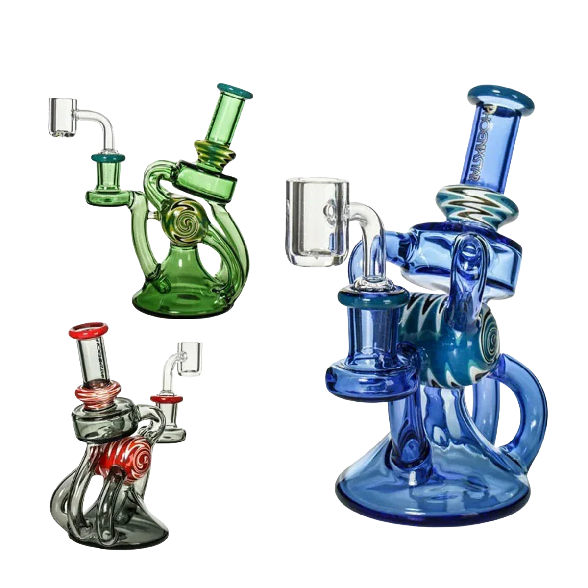 Phoenix Star 6.8" Recycler Dab Rig With Quartz Banger
