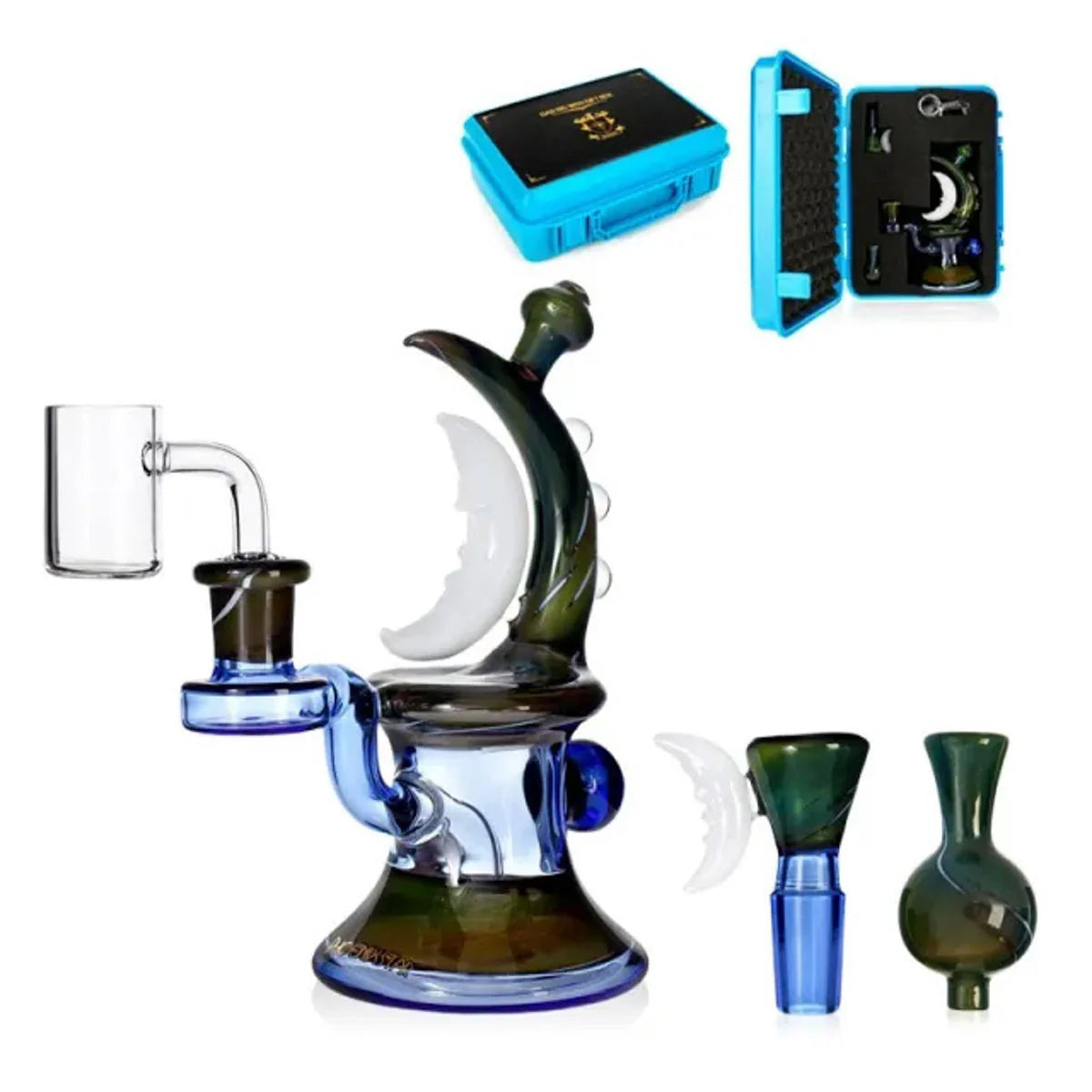 Phoenix Star Crescent Moon 4 Piece Dab Rig Kit