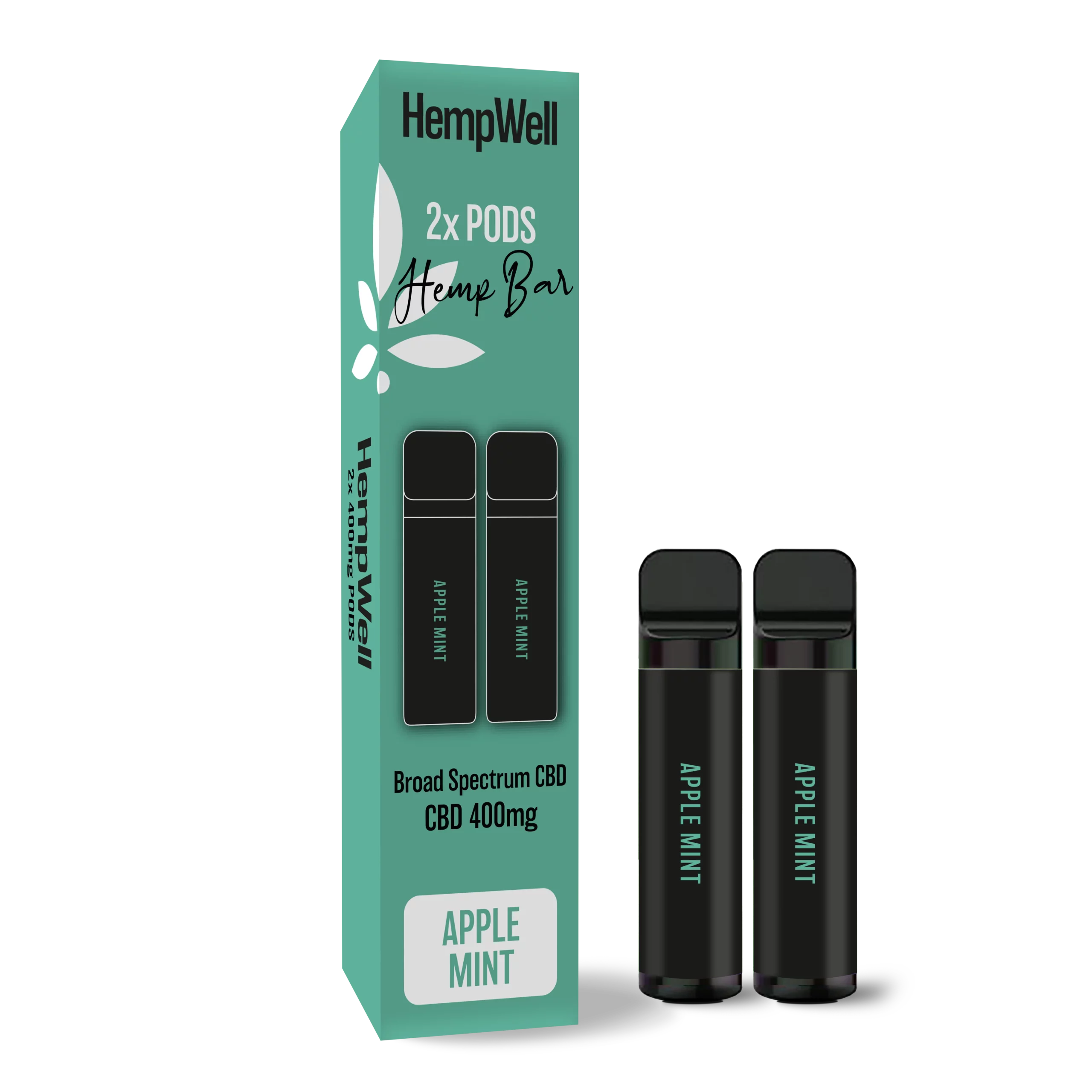 CBD Vape Pod Twin Pack – Apple Mint
