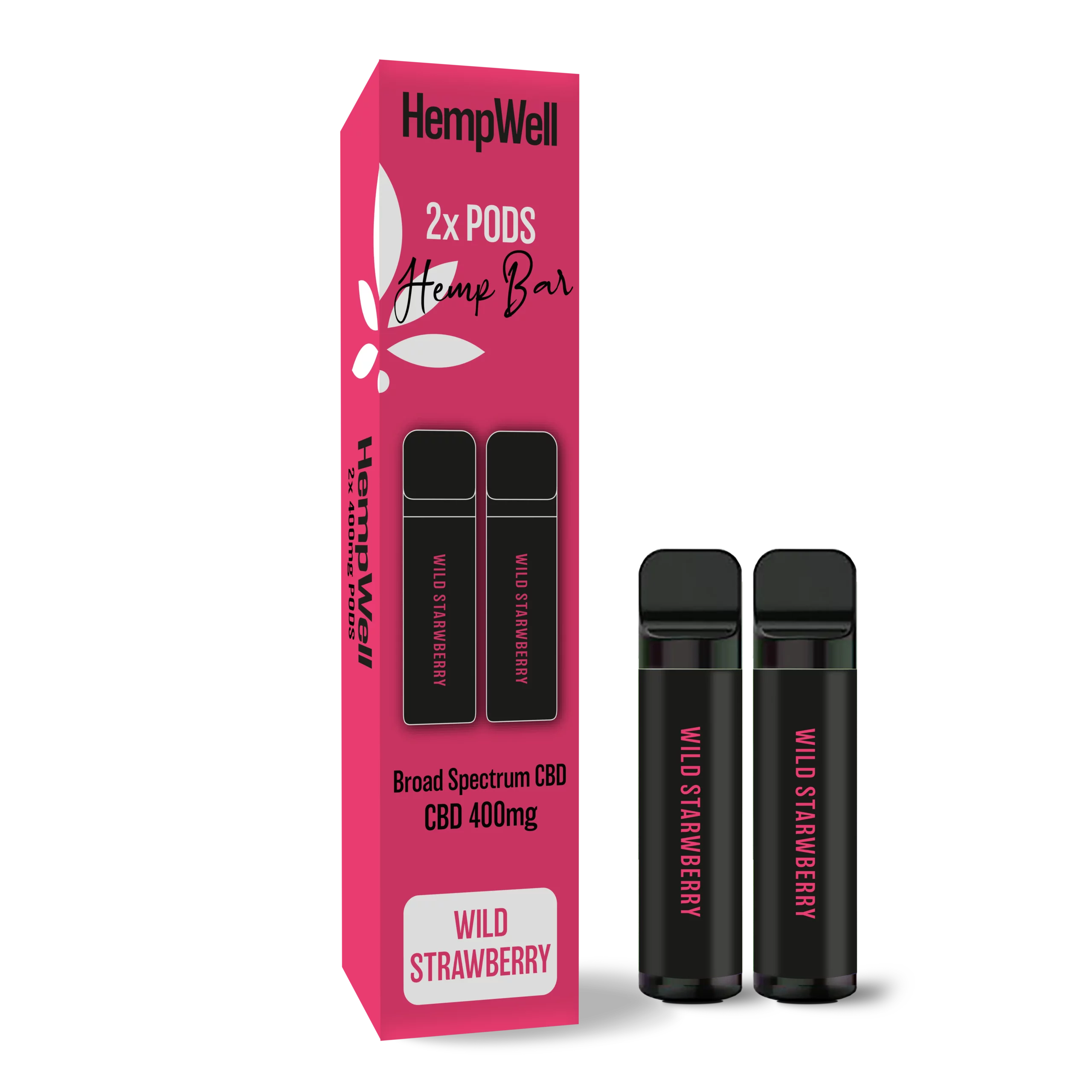 CBD Vape Pod Twin Pack – Wild Strawberry