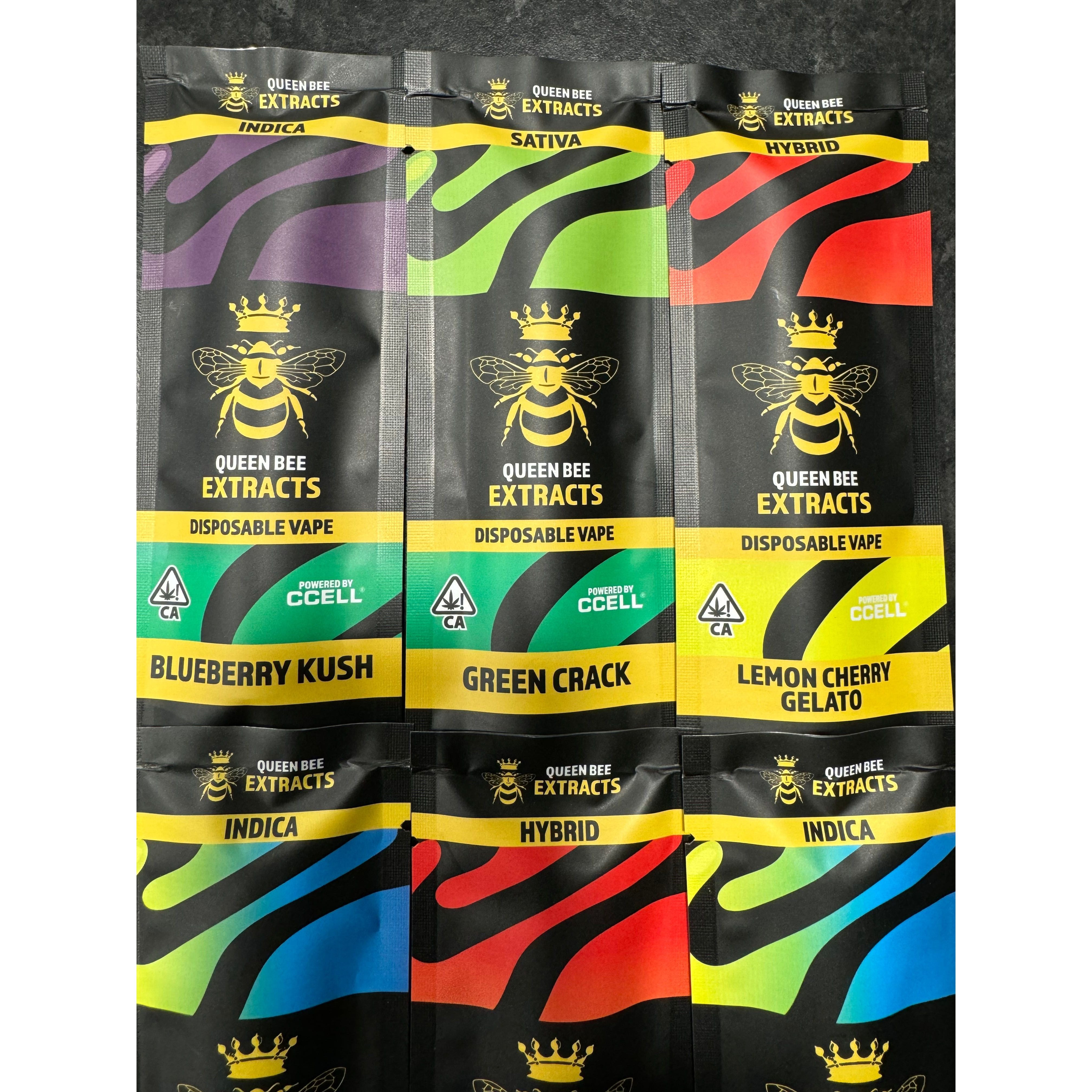 X1 (Sample) Queen Bee Extracts THCP Filled Vapes 1 Gram Sativa 1.0ml. X1 (Sample) Queen Bee Extracts THCP Filled Vapes 1 Gram Sativa 1.0ml.