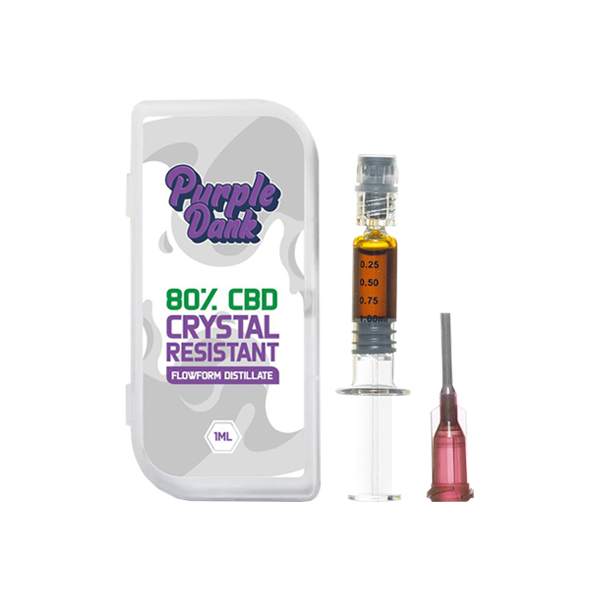 Purple Dank 60% CBD Crystal Resistant FlowForm Distillate 1ml