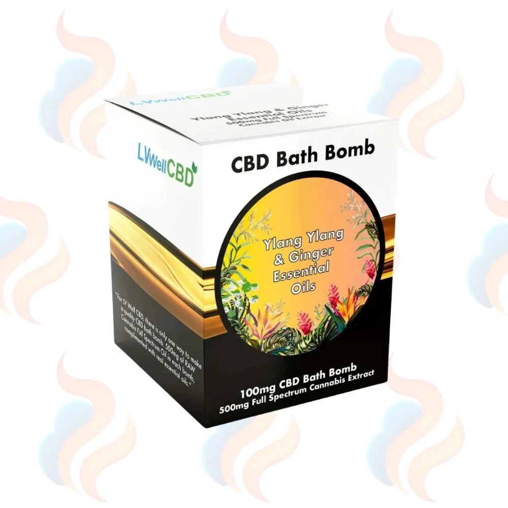 CBD Bath Bomb Ylang Ylang & Ginger 100mg