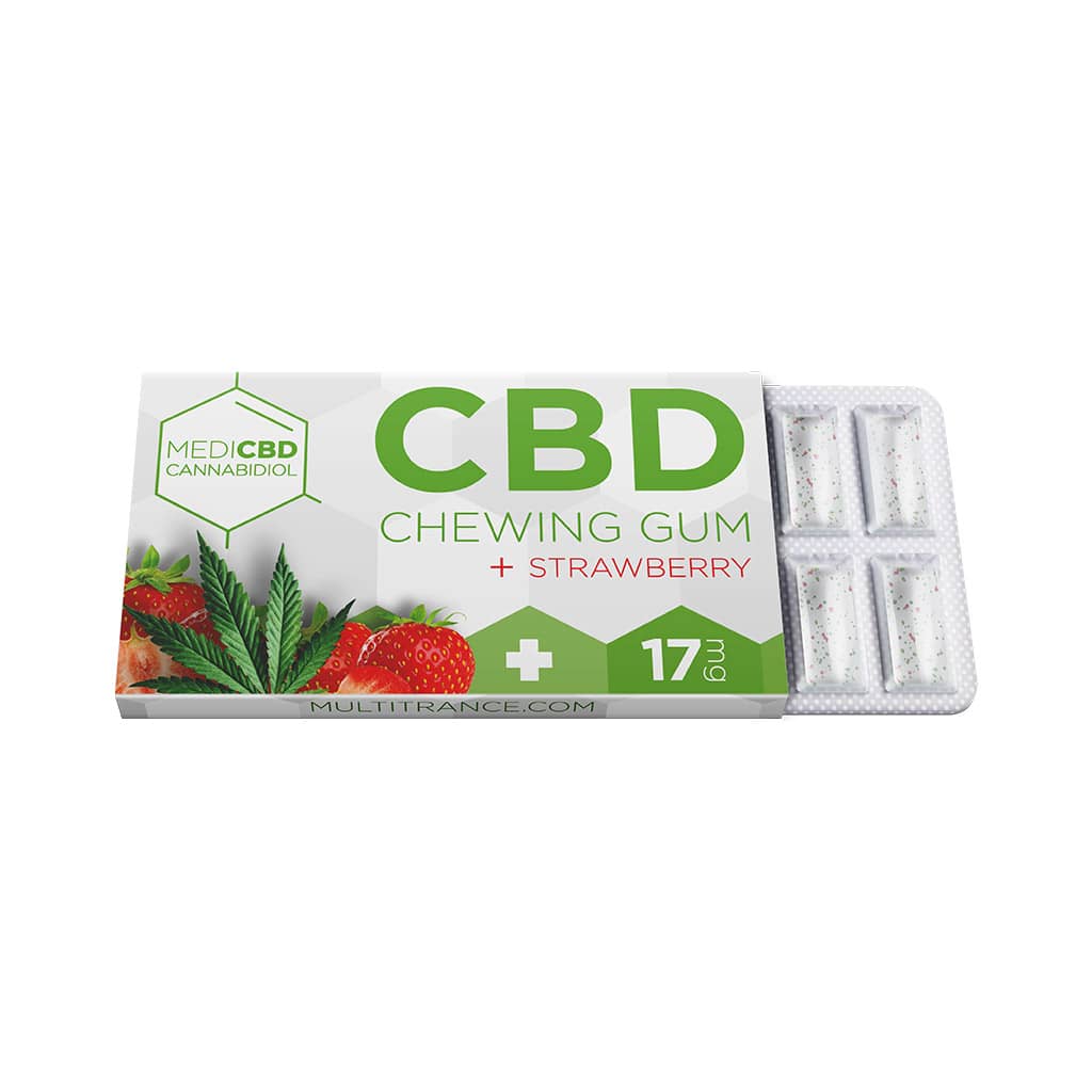 MediCBD CBD Mint Chewing Gum 17mg 12 Pieces