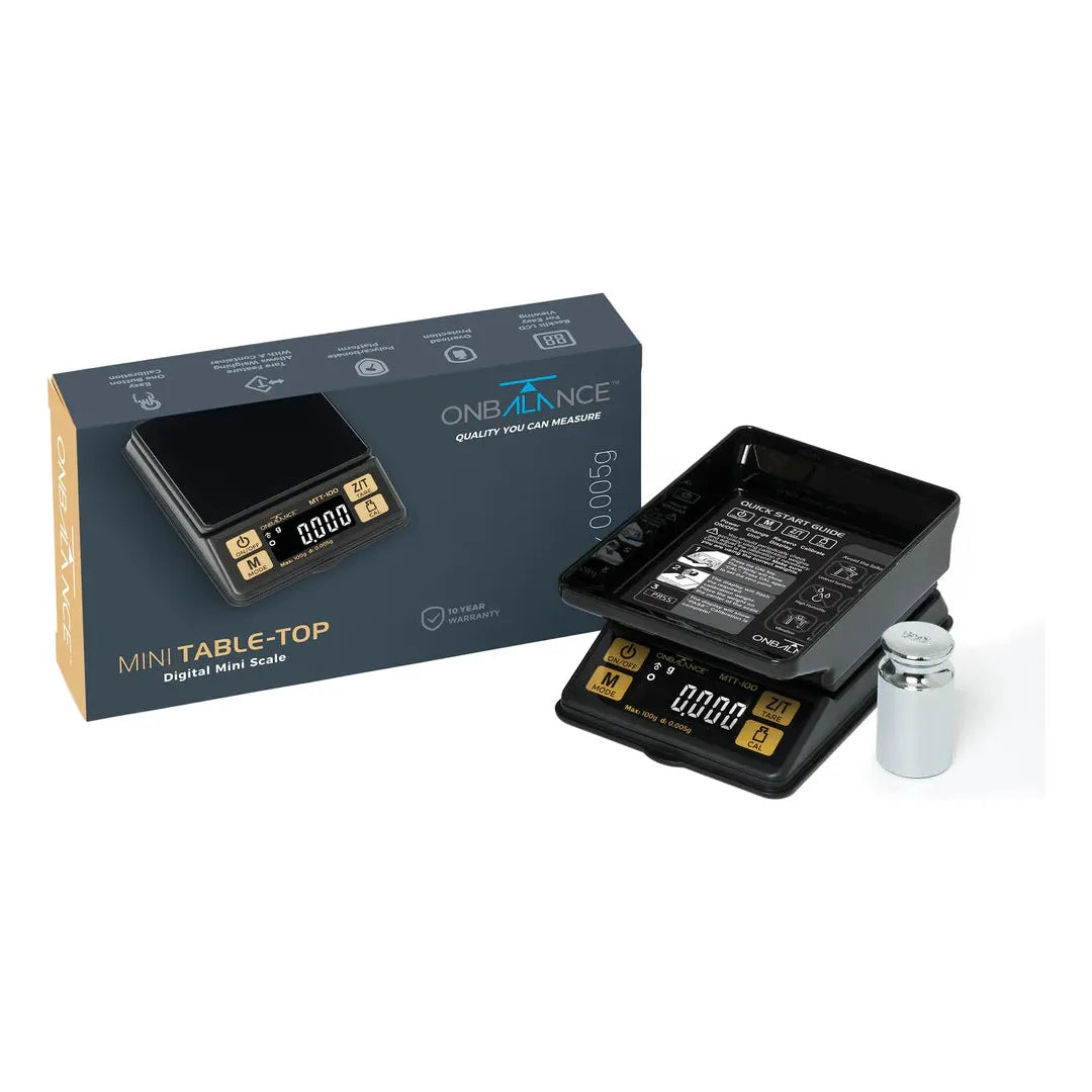 On Balance Mini Table-Top MTT-100 Digital Scales (100g x 0.005g)