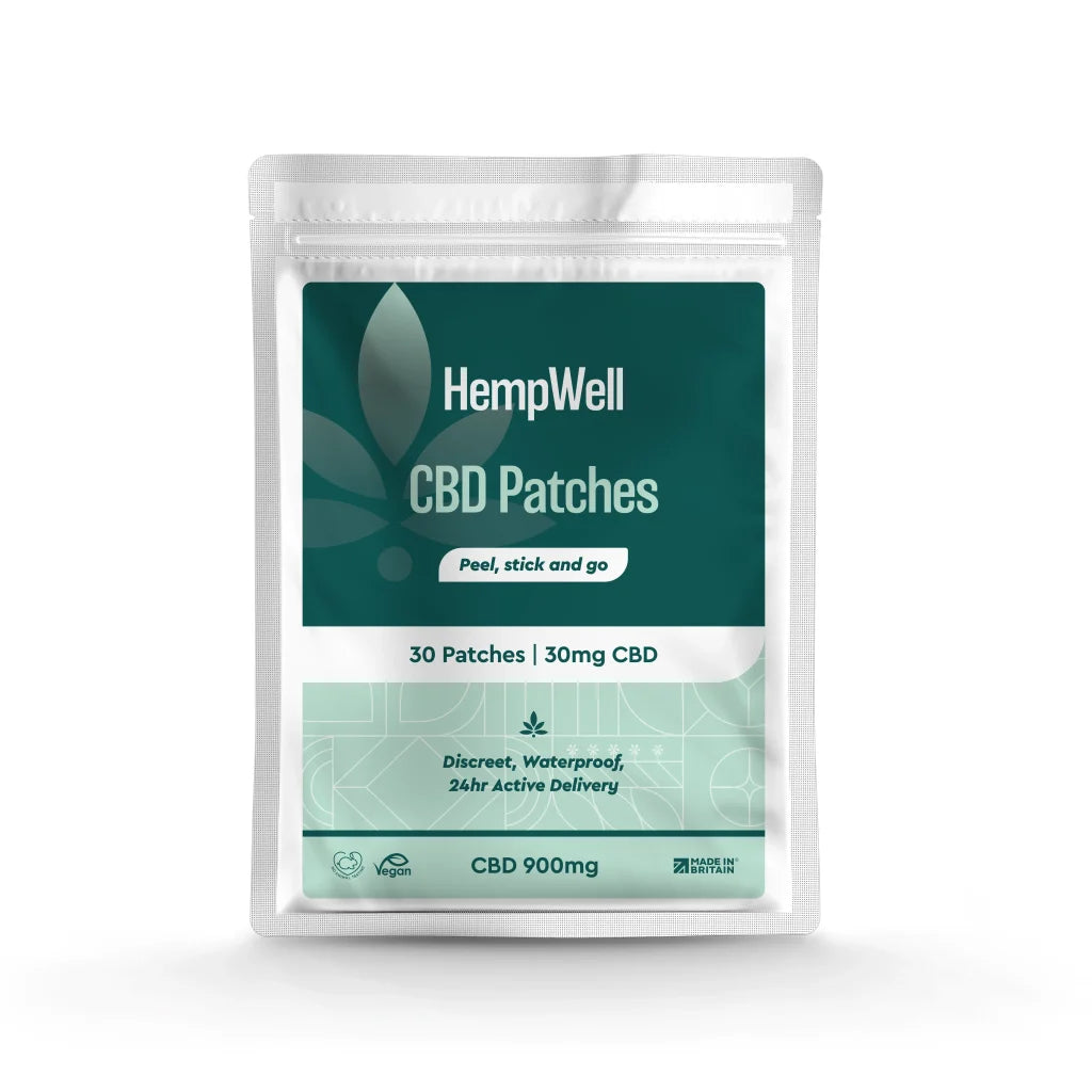 HempWell Menopause CBD Infused Patches 900mg (30 x 30mg)