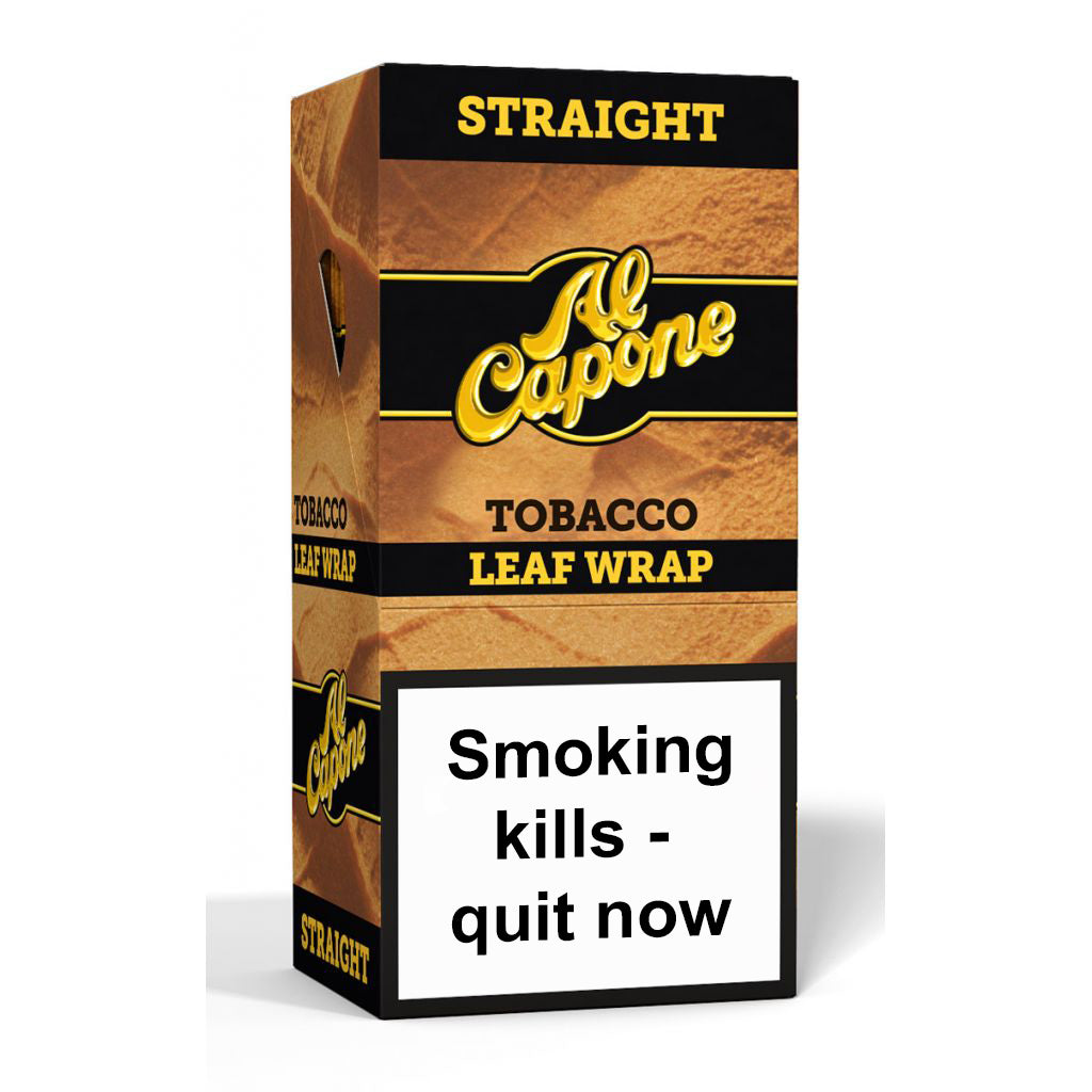 Al Capone Tobacco Leaf Wraps – Straight (18 Pack)