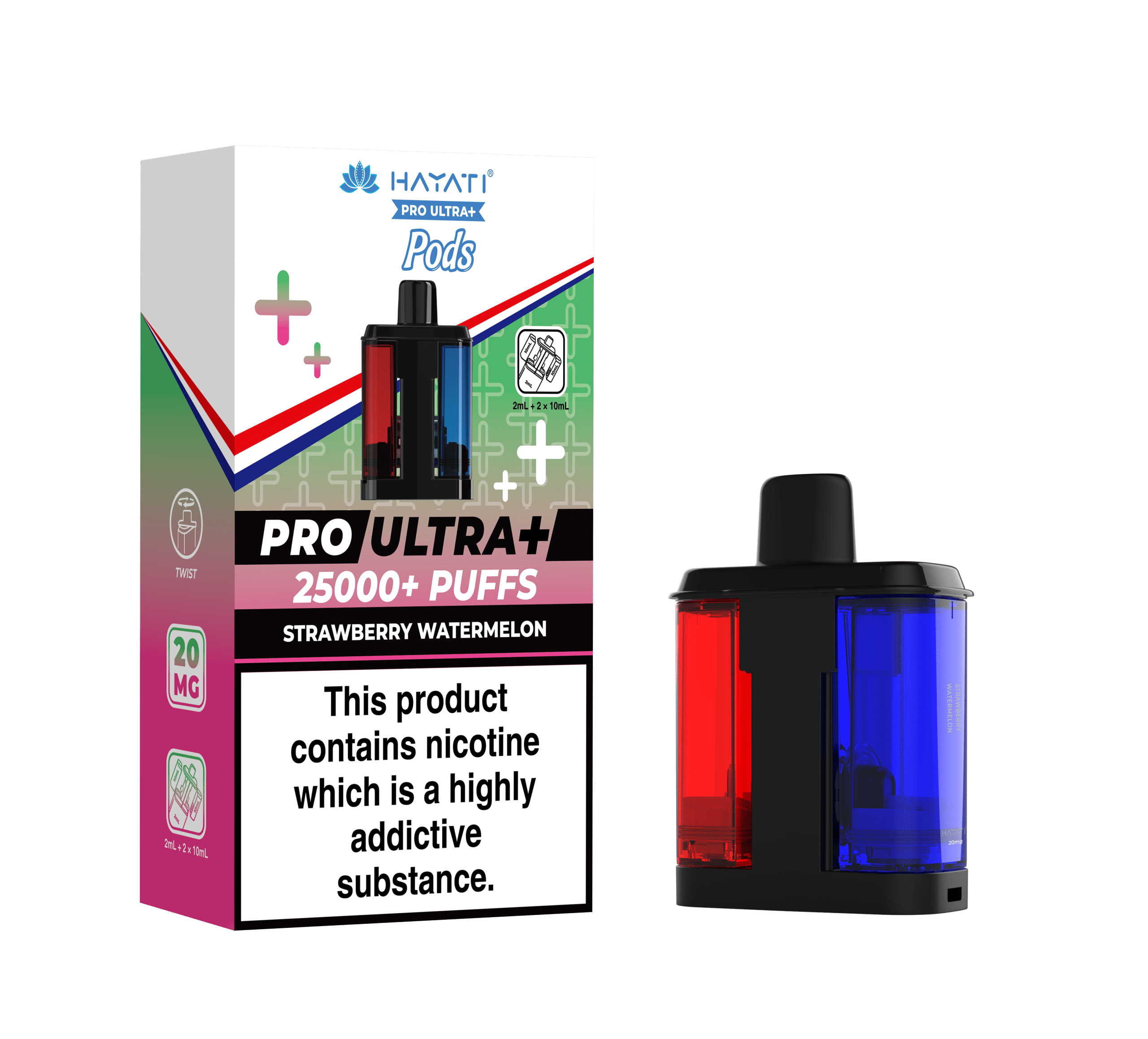 Pro Ultra+ 25K Replacement Pod Strawberry Watermelon 20mg