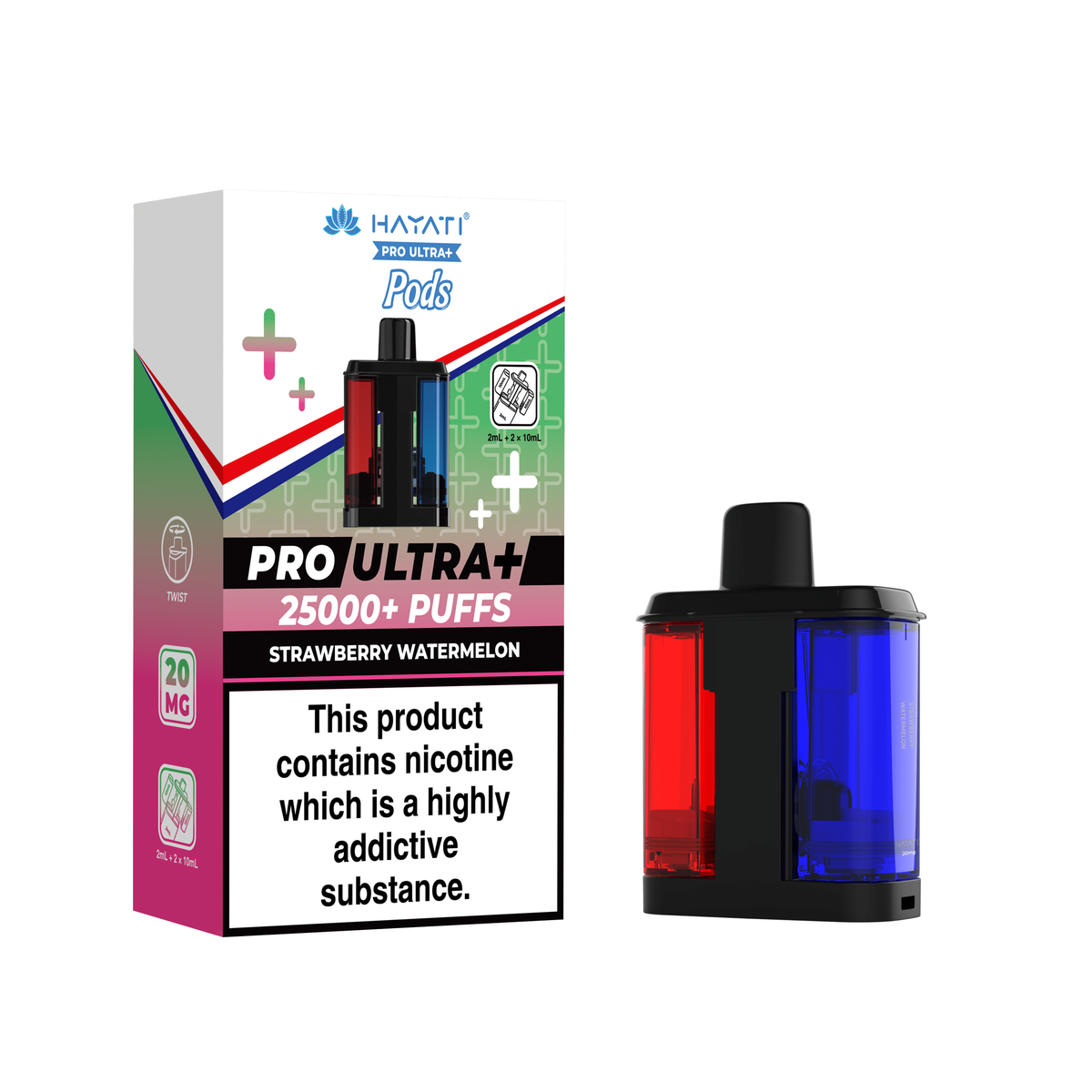 Pro Ultra+ 25K Replacement Pod Strawberry Watermelon 20mg