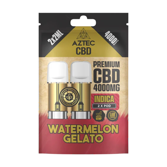 🌿 Aztec CBD 4000mg Broad Spectrum Refill CBD Pods X2ml Pods