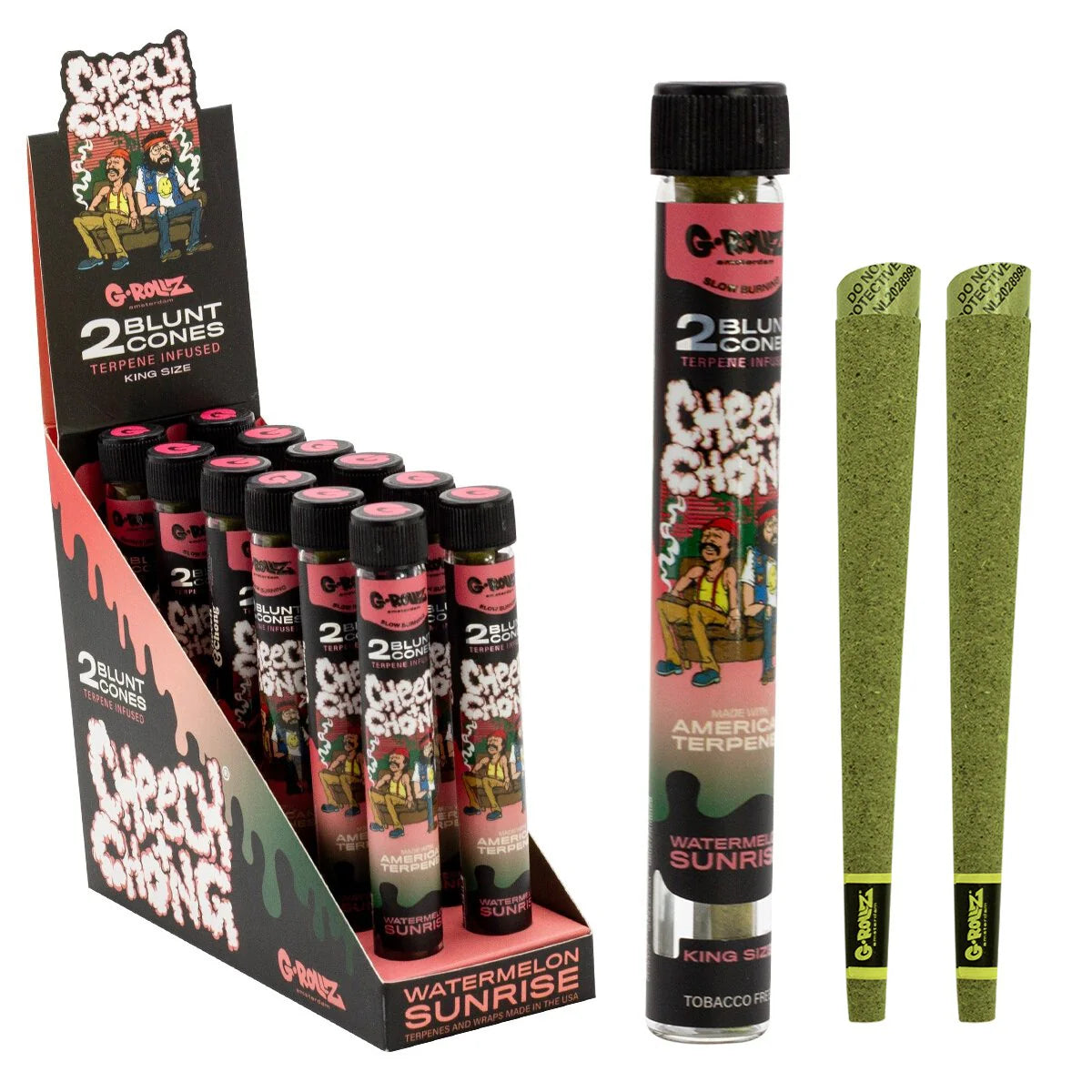 G-Rollz Cheech & Chong 2 Terpene Infused Hemp Blunts