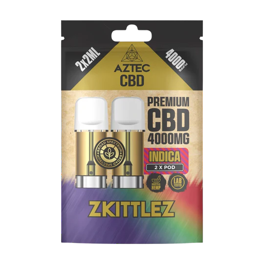 🌿 Aztec CBD 4000mg Broad Spectrum Refill CBD Pods X2ml Pods