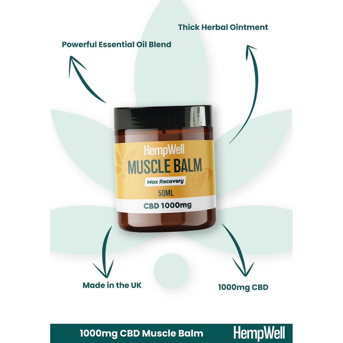CBD Muscle Balm 1000mg