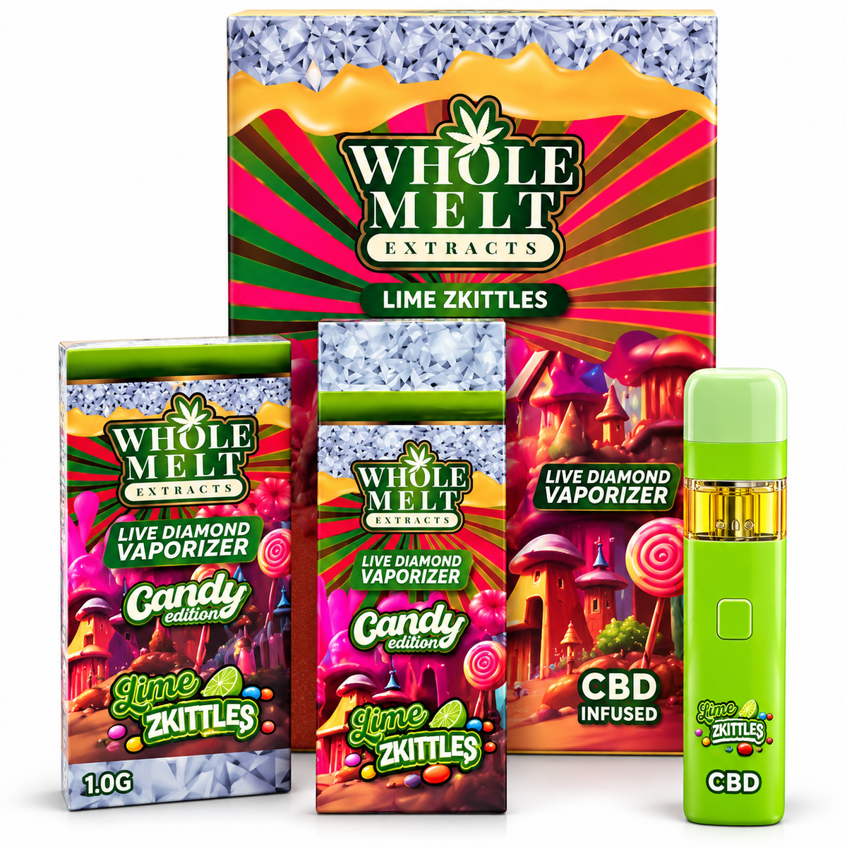 X1 1ml H4CBD Filled Whole Melts Candy EU Compatible Vape New For 2026