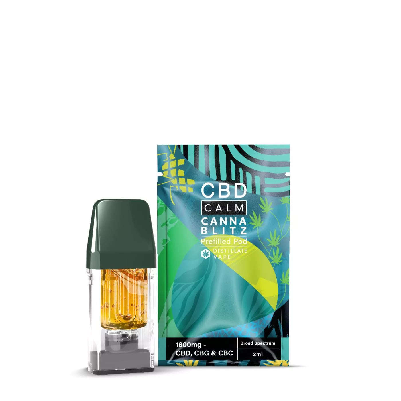CBD Calm CANNABLITZ 1800mg 2ml Prefilled Pod Cartridge