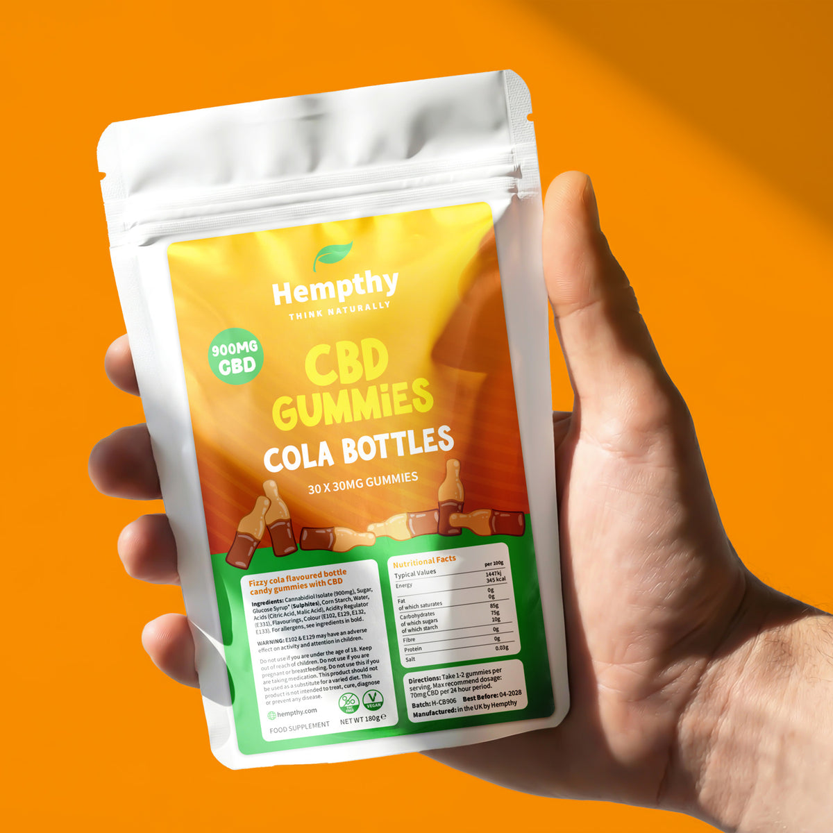 CBD Gummies Cola Bottles Hempthy
