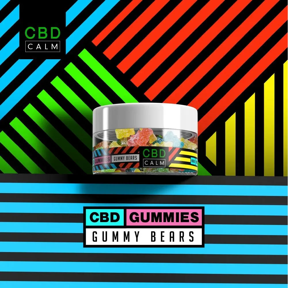 CBD Calm 600mg Sour Bears Gummies