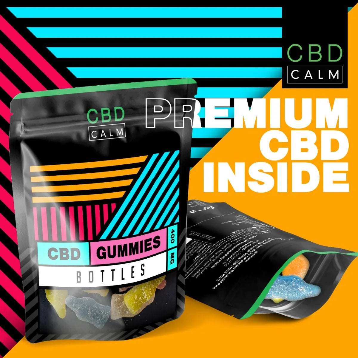 CBD Calm 400mg Bottles Gummies Grab Bag