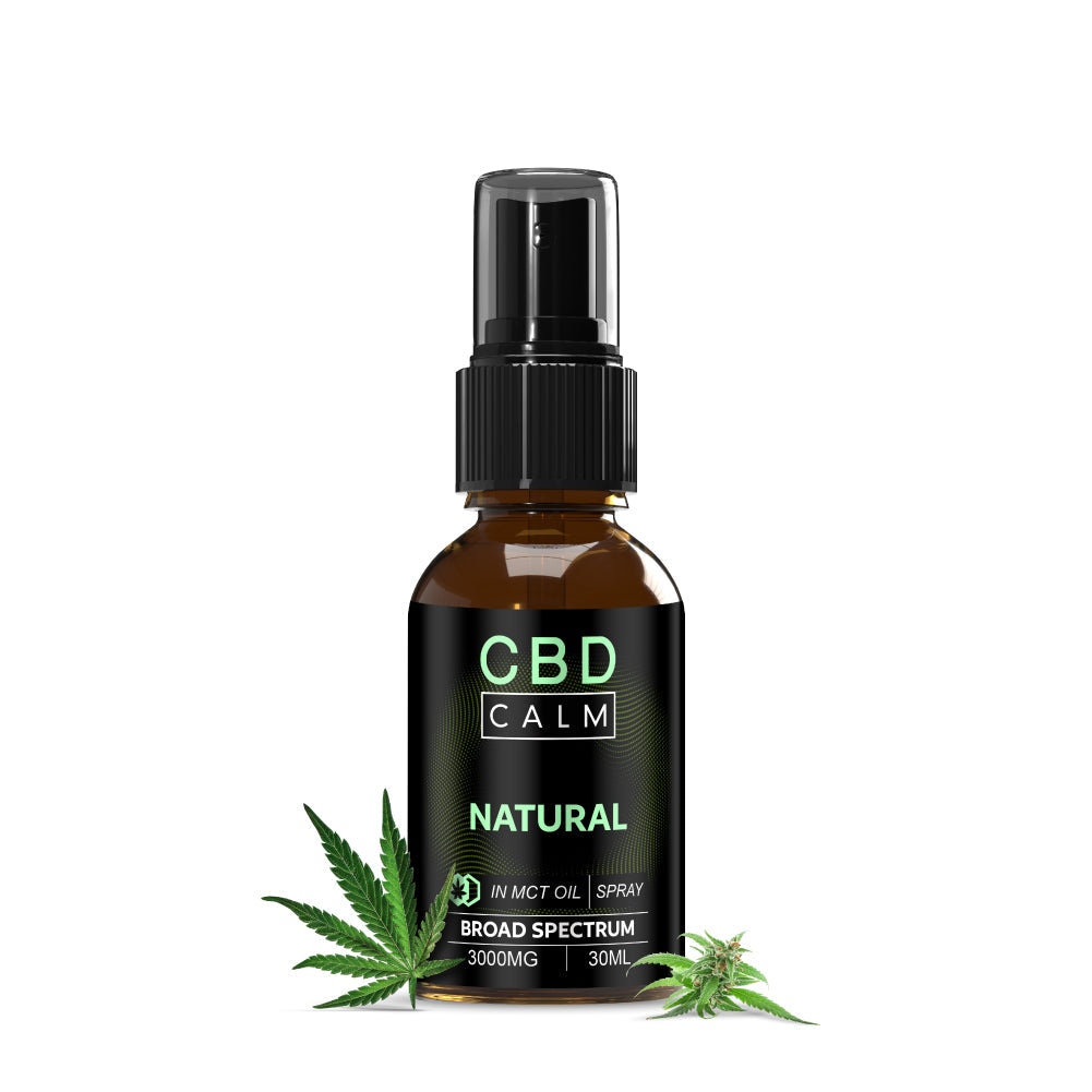 Natural Broad Spectrum MCT Oil Oral Spray CBD Calm