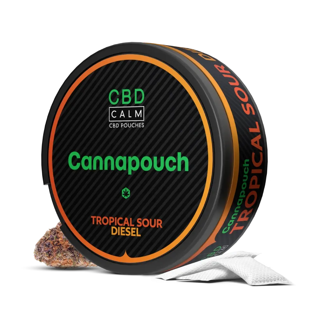 Cannapouch 50mg Tropical Sour Diesel CBD Pouches CBD Calm