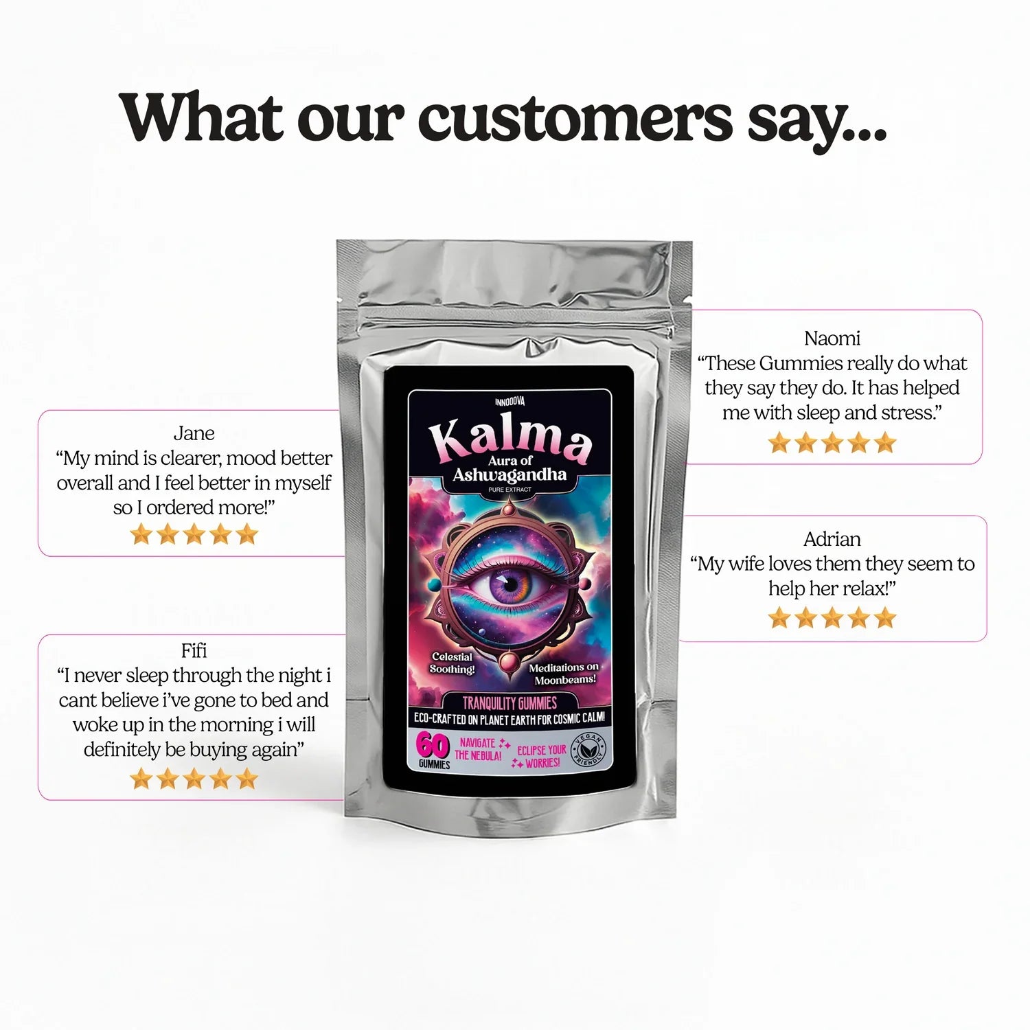 Kalma Ashwagandha Gummies By Inooova 60 Gummies