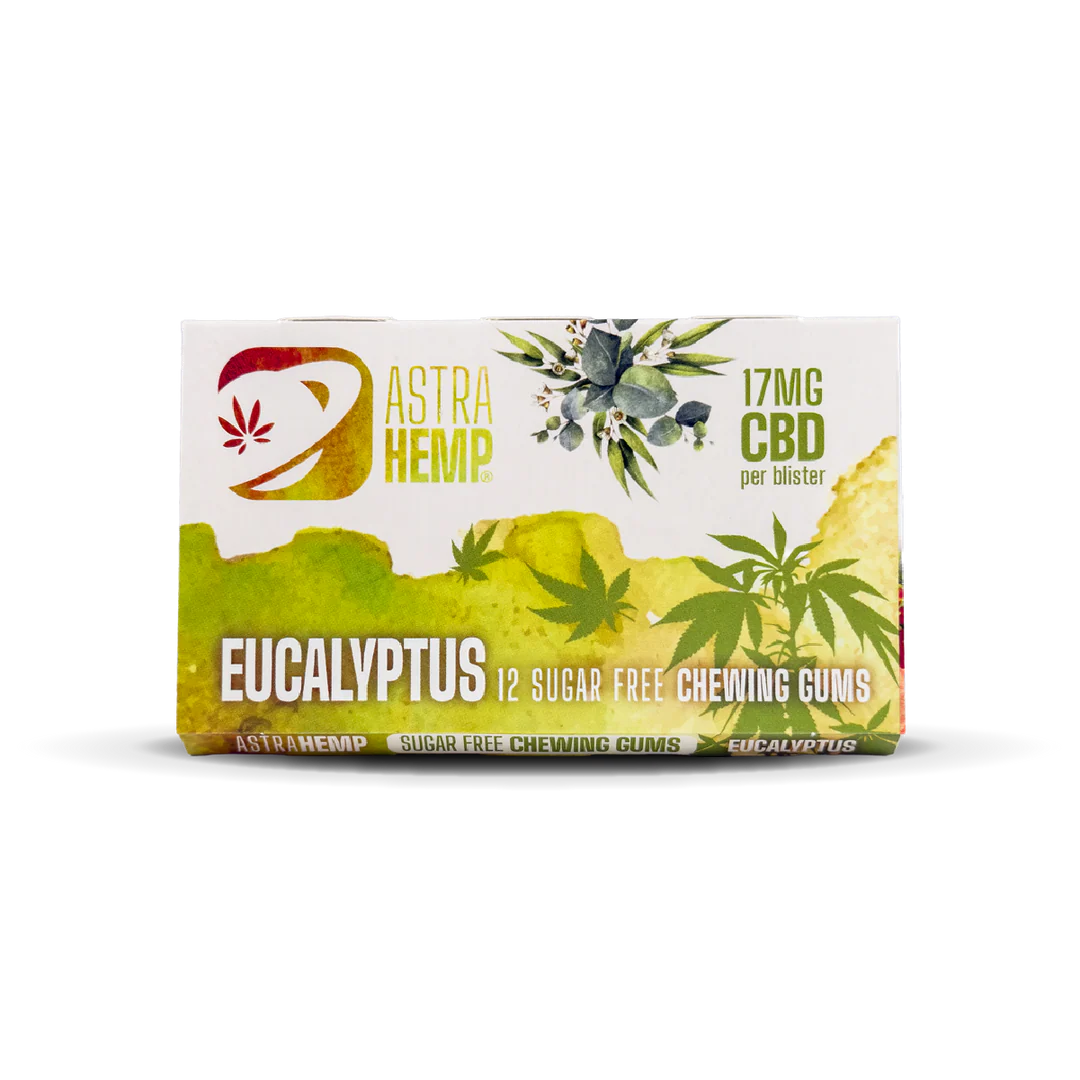 Astra Hemp CBD Sugar Free Chewing Gum 36mg 12 Pieces