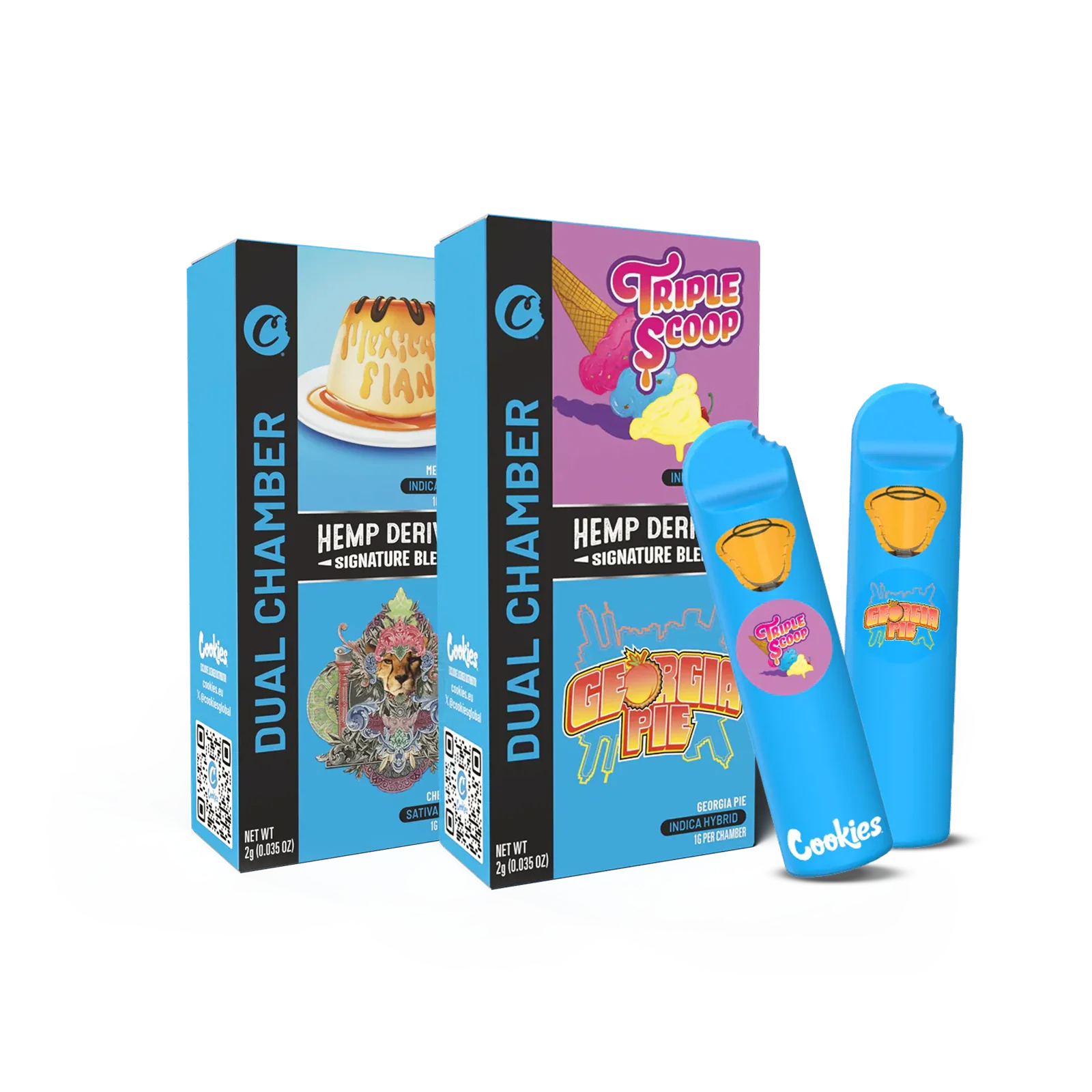 X1 New 2ML Cookies Dual Chamber THCP Pods UK Compliant