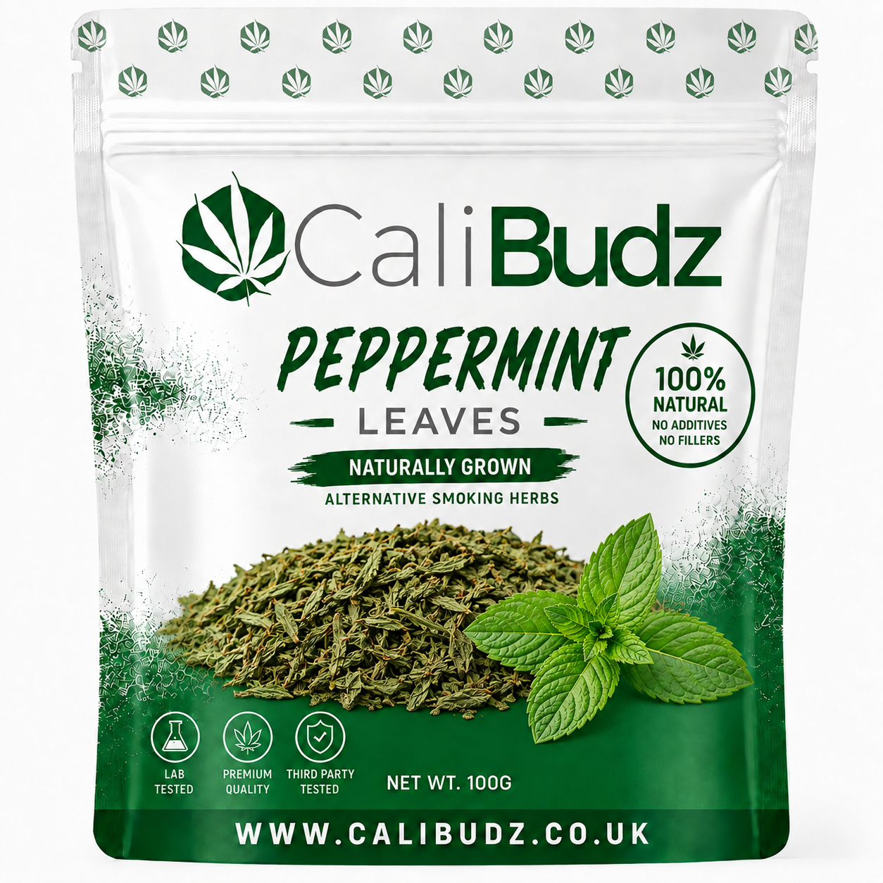 CaliBudz Peppermint Leaves Alternative Smoking Herbs 100g