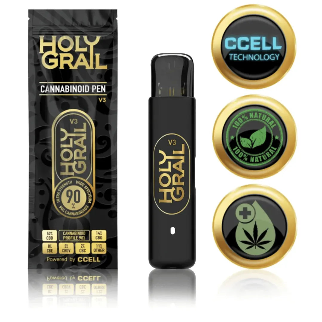 V3 Wide Spectrum Cannabis POD Pen 200 Puffs 0.5ml 440mg Holy Grail