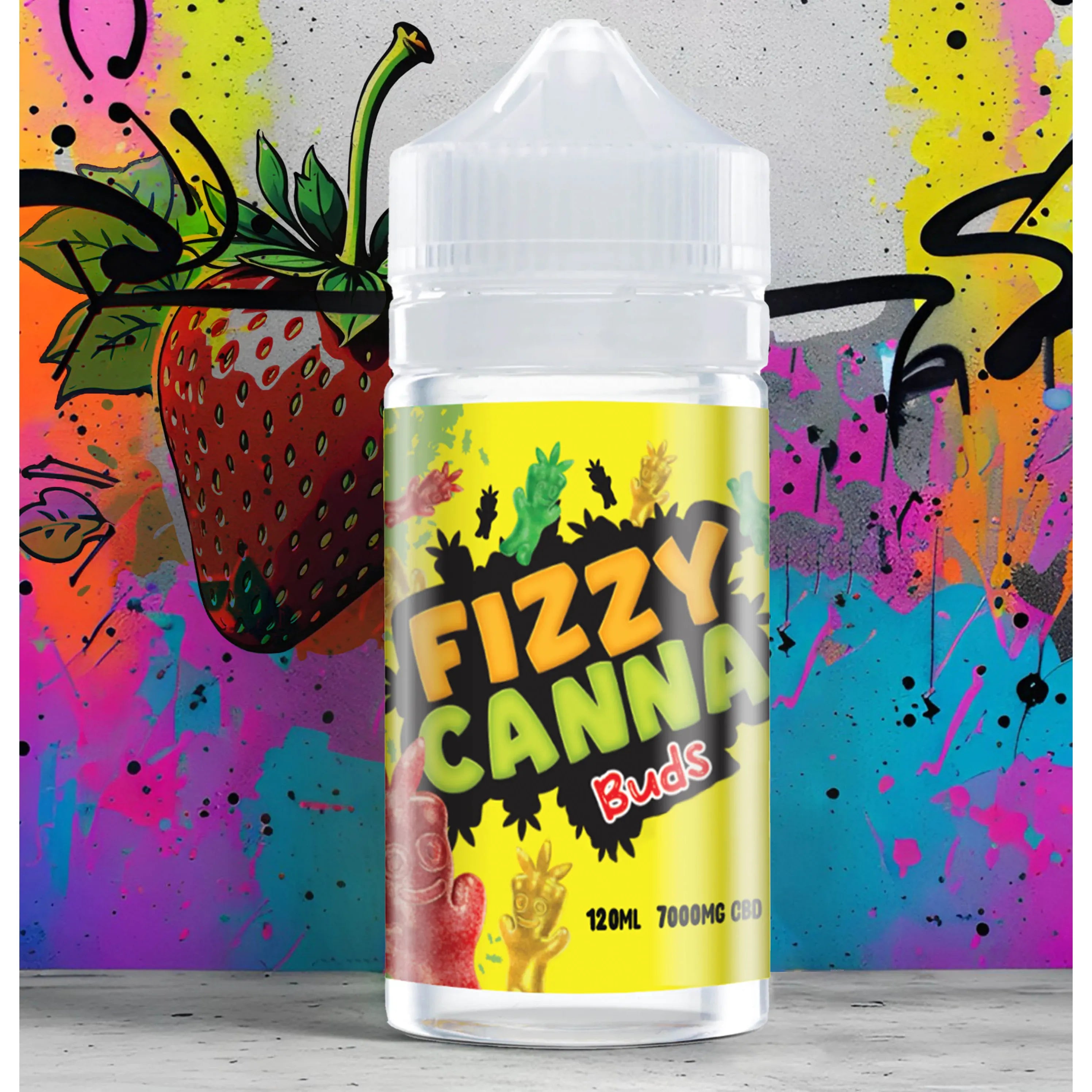 CBD E-Liquid 120ml 7000mg Fizzy Canna Buds