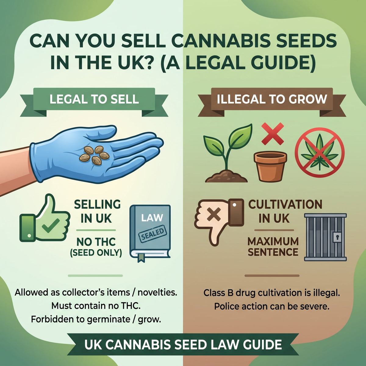 Legal Guide: Can you sell Cannabis Seeds in the UK ?