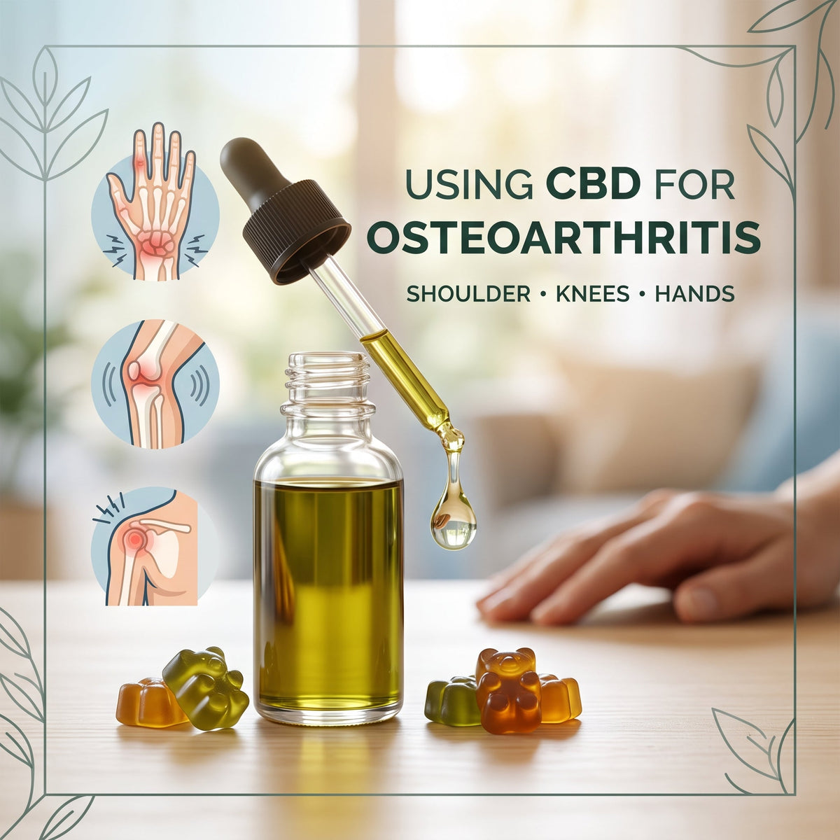 Using CBD for Osteoarthritis in the Shoulder, Knees, and Hands
